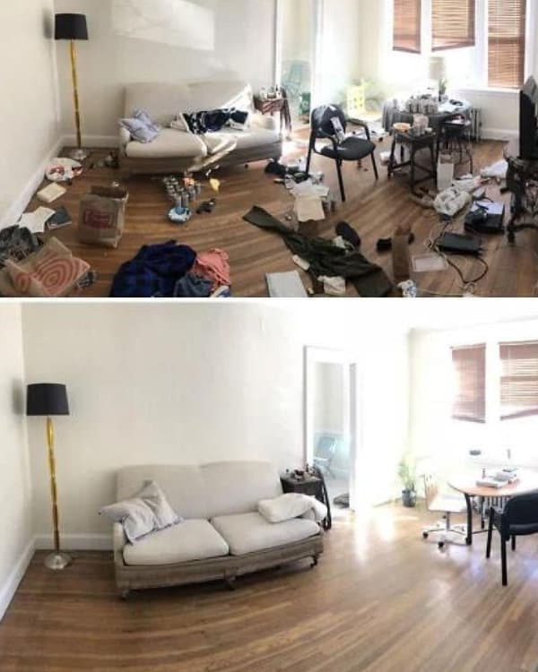 Living room — cleaned by Arunee in Pattaya